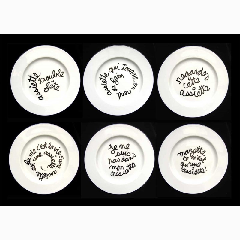 Batch of 6 plates, 1998,  Ben