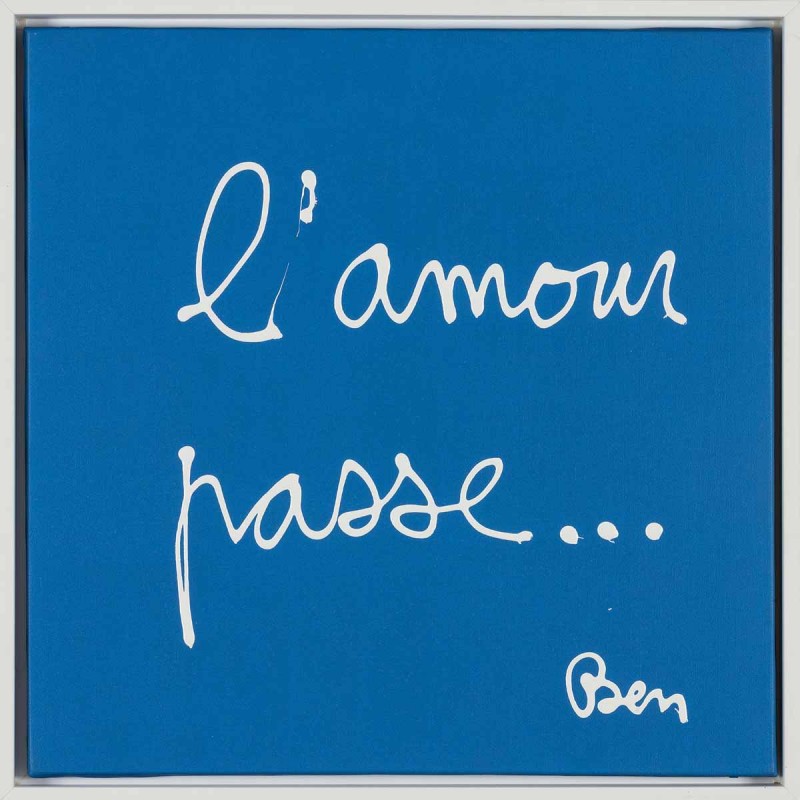 L’amour passe (Love passes), 2021,  Ben