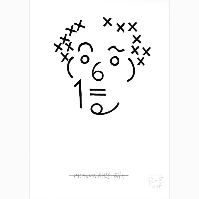 Incalculable Bill, 2015, Jean-Luc André