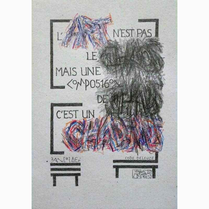 Code Deleuze 2, 2024, Jean-Luc André