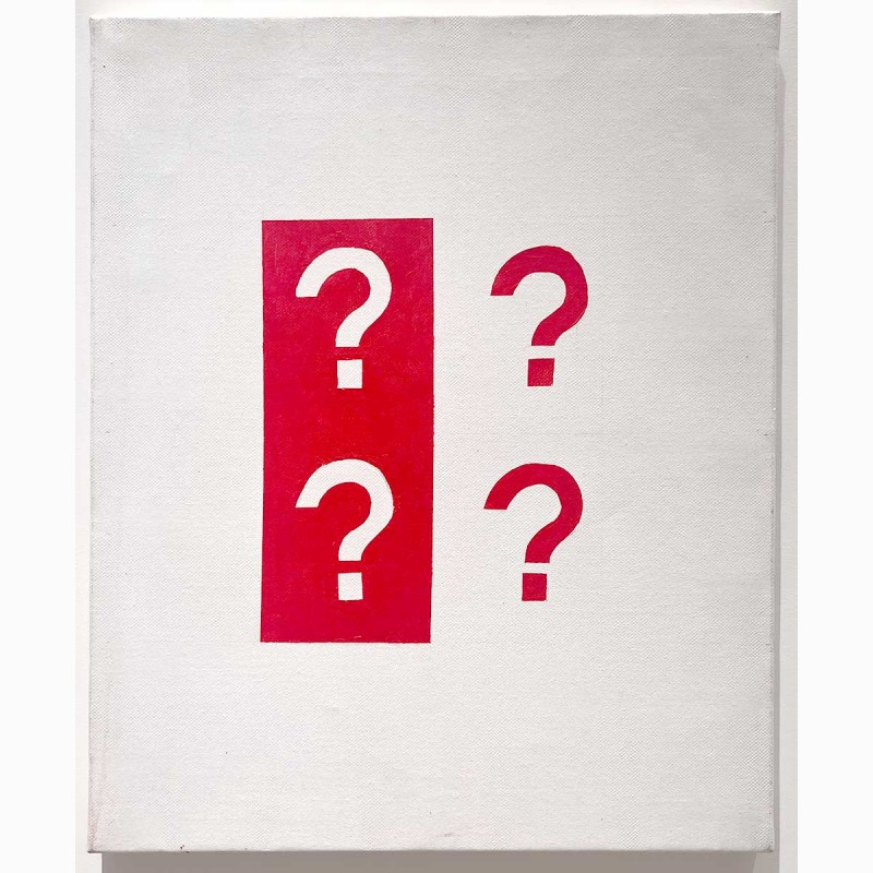 Sans titre (point d'interrogation), 1990,  Jonier Marin